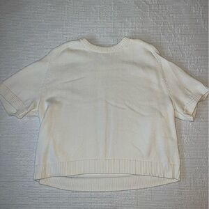 Abercrombie & Fitch Women's Cream Crew Neck Sweater